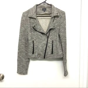 Market & Spruce Elissa French Terry Moto Jacket M